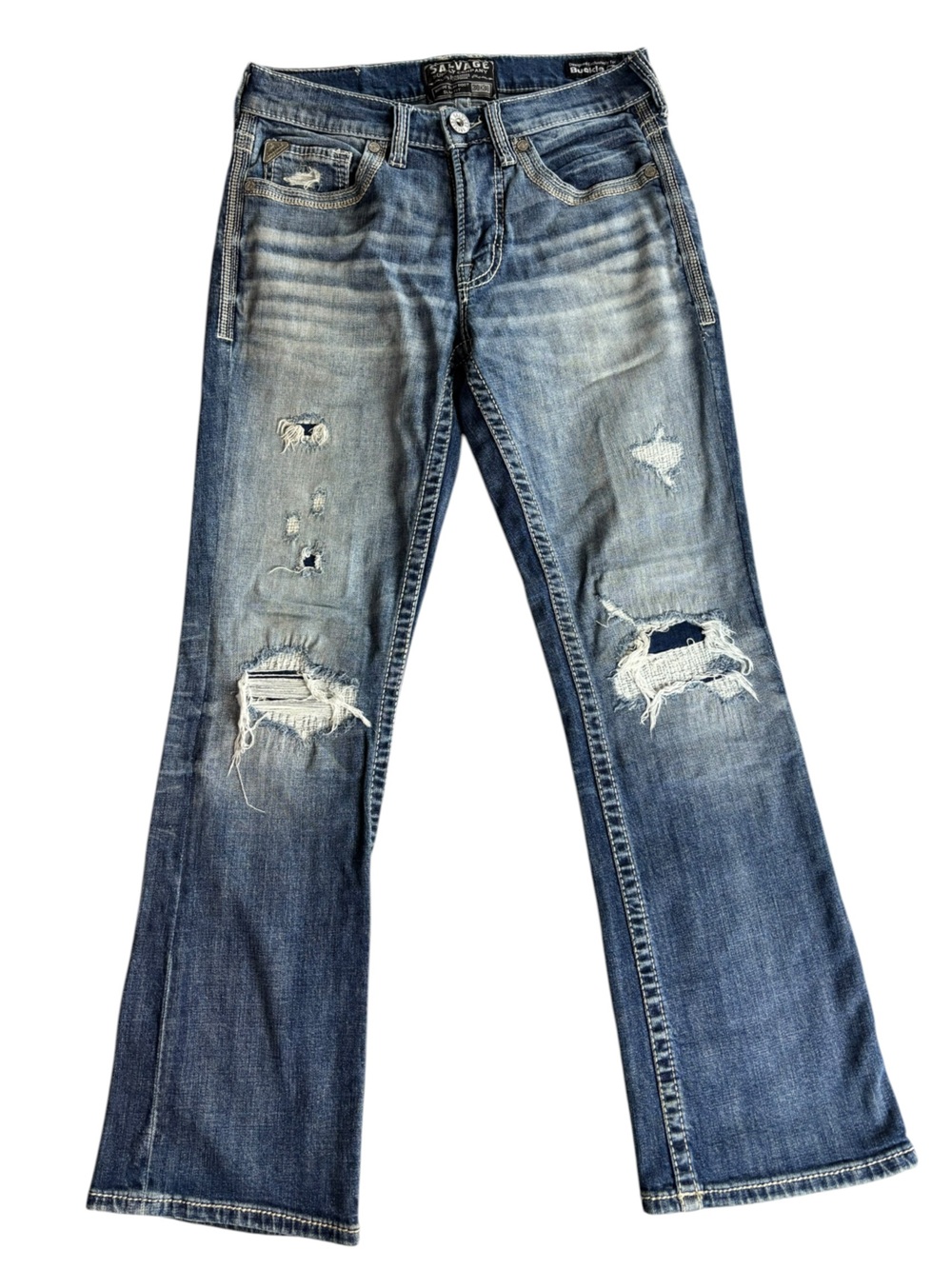 Salvage Supply Company Men's Havoc Slim Bootcut Jeans Size 30x30 Buckle Van Wert